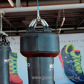 Мешок боксерский BS - апперкотный, ПВХ, на 4 пружинах L 18 см с вращающимся диском, 130 * 40см