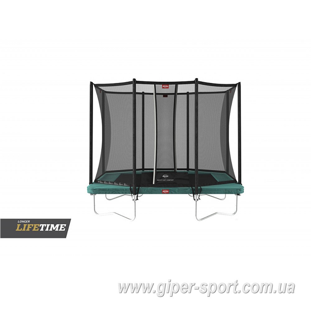 Батут BERG Ultim Favorit Regular 280 Green + сетка Safety Net Comfort