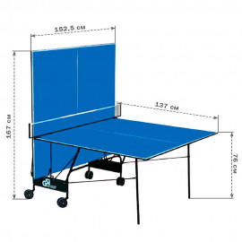 Стол теннисный "GSI-sport", модель "Compact Light" артикул Gk-4