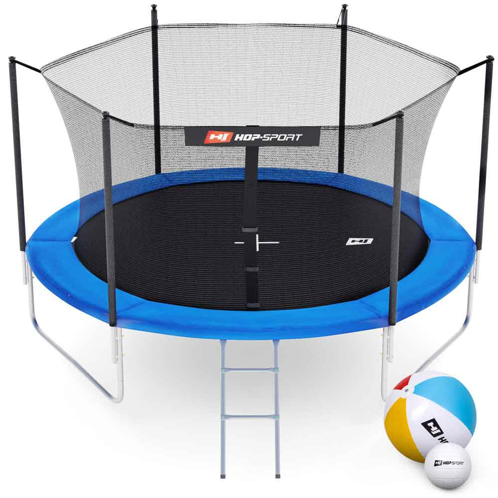 Батут Hop-Sport 10ft (305cm) синий с внутренней сеткой