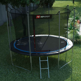 Батут Hop-Sport 14ft (427 см) черно-синий с внутренней сеткой