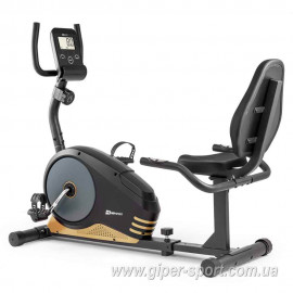 Велотренажер Hop-Sport HS-040L Root черно-золотистый горизонтальный