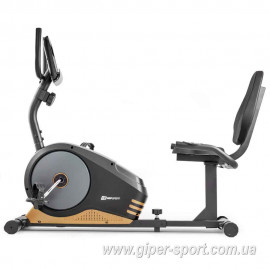 Велотренажер Hop-Sport HS-040L Root черно-золотистый горизонтальный