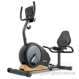 Велотренажер Hop-Sport HS-040L Root черно-золотистый горизонтальный