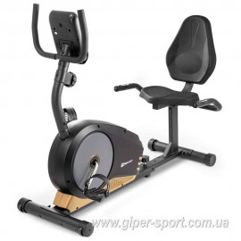 Велотренажер Hop-Sport HS-040L Root черно-золотистый горизонтальный