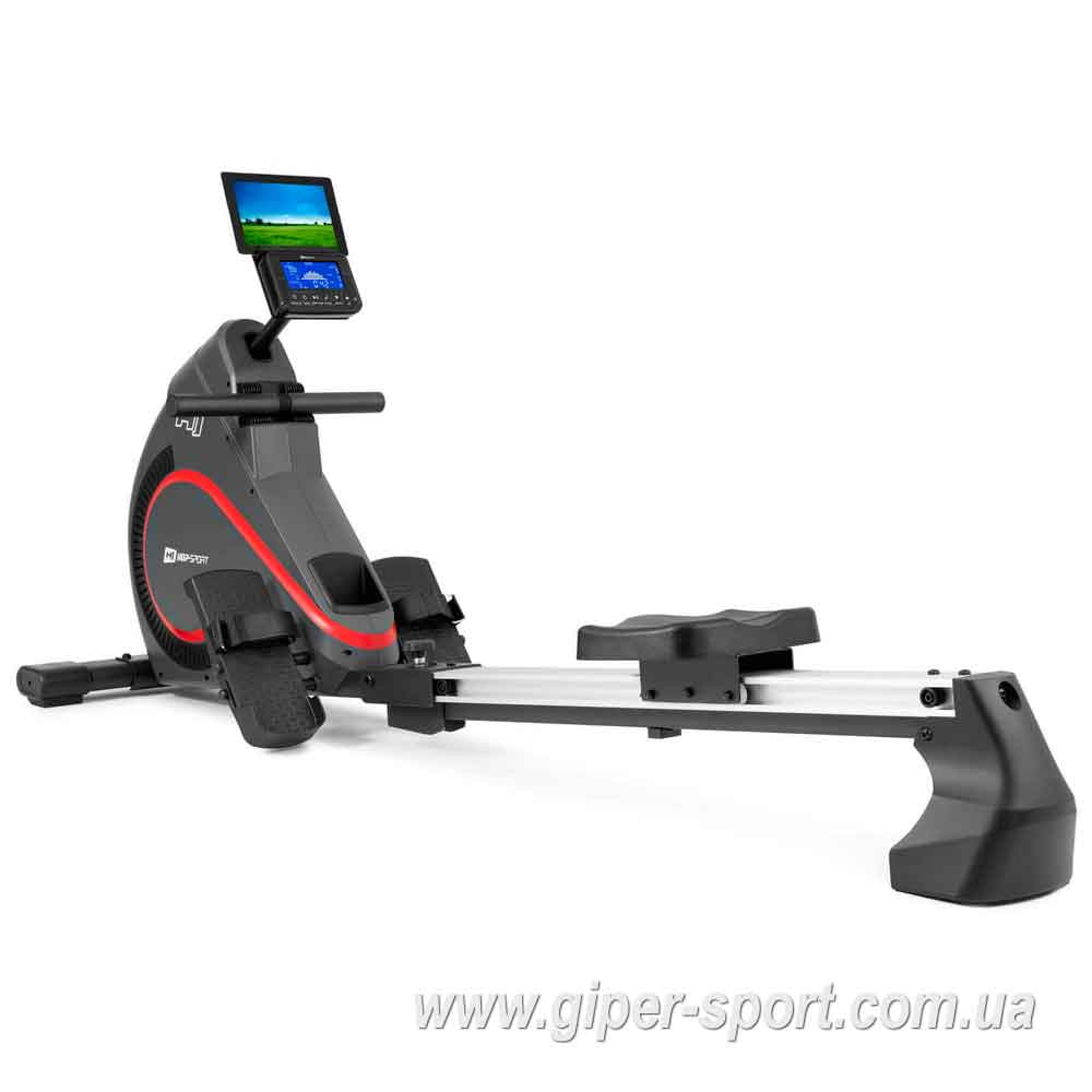Гребной тренажер Hop-Sport HS-095R Spike серый+ мат