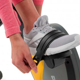 Велотренажер Hop-Sport HS-3010X Grix X-Bike с эспандерами серо-желтый