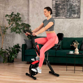 Велотренажер Hop-Sport HS-3030X Apeks магнитный складной черный