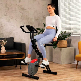 Велотренажер Hop-Sport HS-3030X Apeks магнитный складной серый