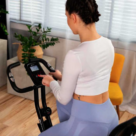 Велотренажер Hop-Sport HS-3030X Apeks магнитный складной серый