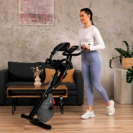 Велотренажер Hop-Sport HS-3030X Apeks магнитный складной серый